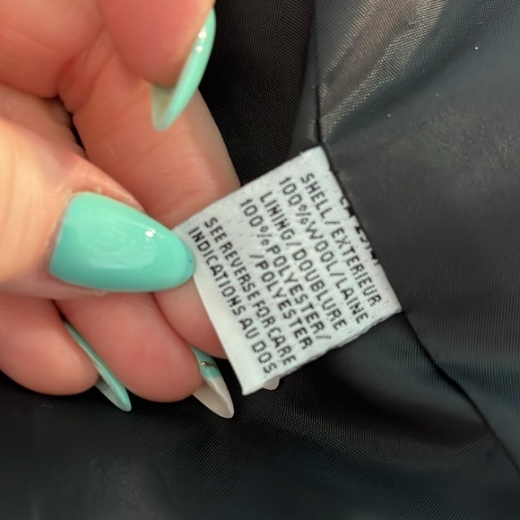 Talbots Herringbone Blazer Wool Lined Pockets Size 8 P Petite Made in Italy - Picture 9 of 10